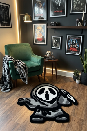 Ghost Face Handmade Tufting Rug